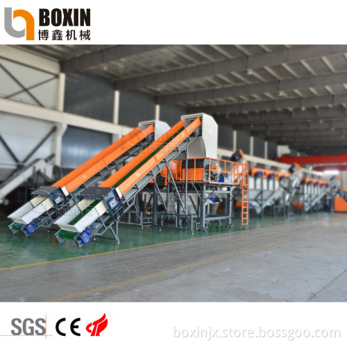 Waste Agriculture LDPE Film Recycling PP Plastic Washing Line